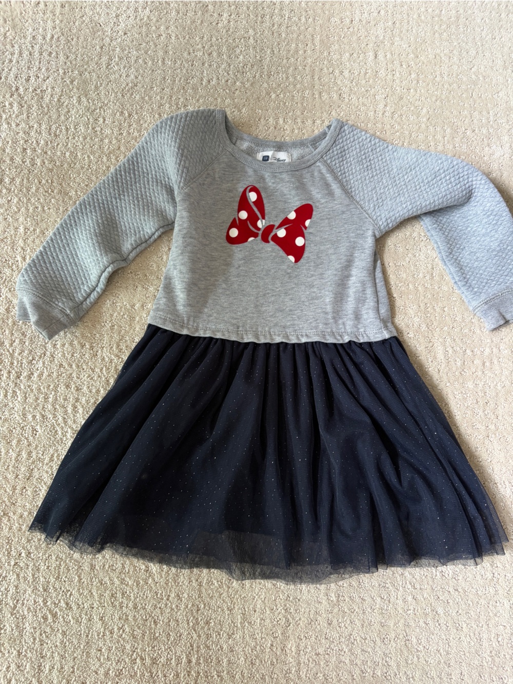 GAP Disney Minnie Mouse Dress with Sparkle Tulle Skirt 4T